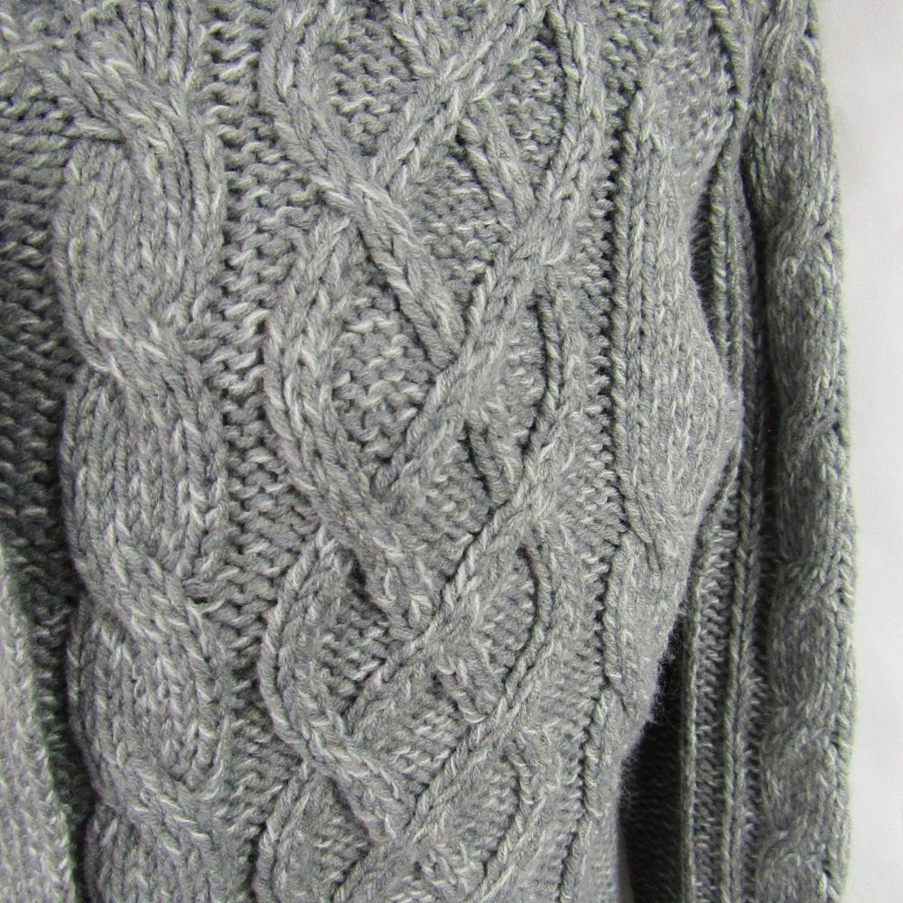 Women's | Petite | St. John's Bay | Grey & White | Zip Up | Cardigan - Picture 4 of 6